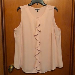 Blush pink blouse size 1X